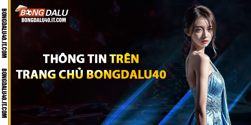 Hướng dẫn tra cứu thông tin trên trang chủ Bongdalu40